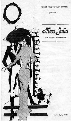 Programme from the 1979 performance of Miss Julia