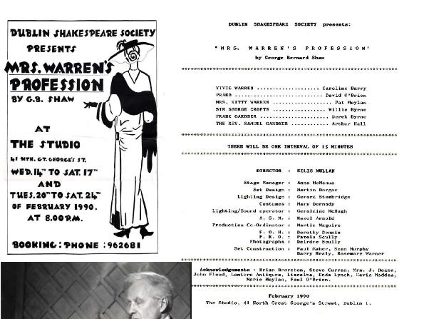 Details from the 1990 production of Mrs Warrens Profession