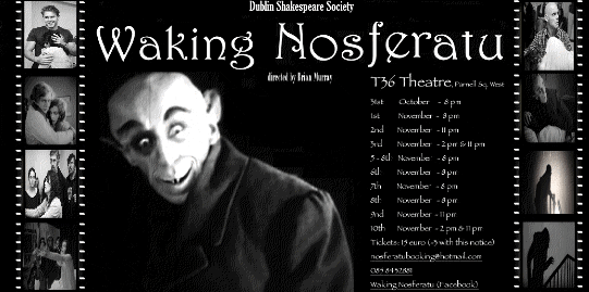 Programme details from the 2012 performance of Waking Nosferatu