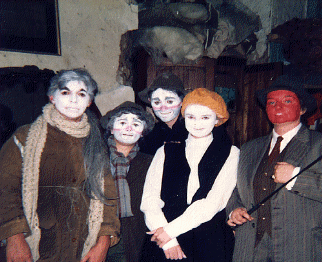 Cast from the 1982 performance of Waiting for Godot