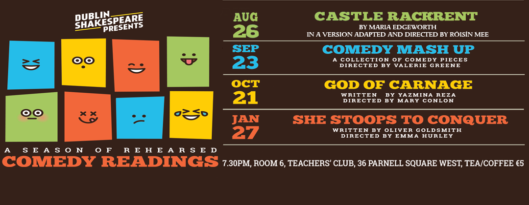 New Rehearsed Readings Schedule