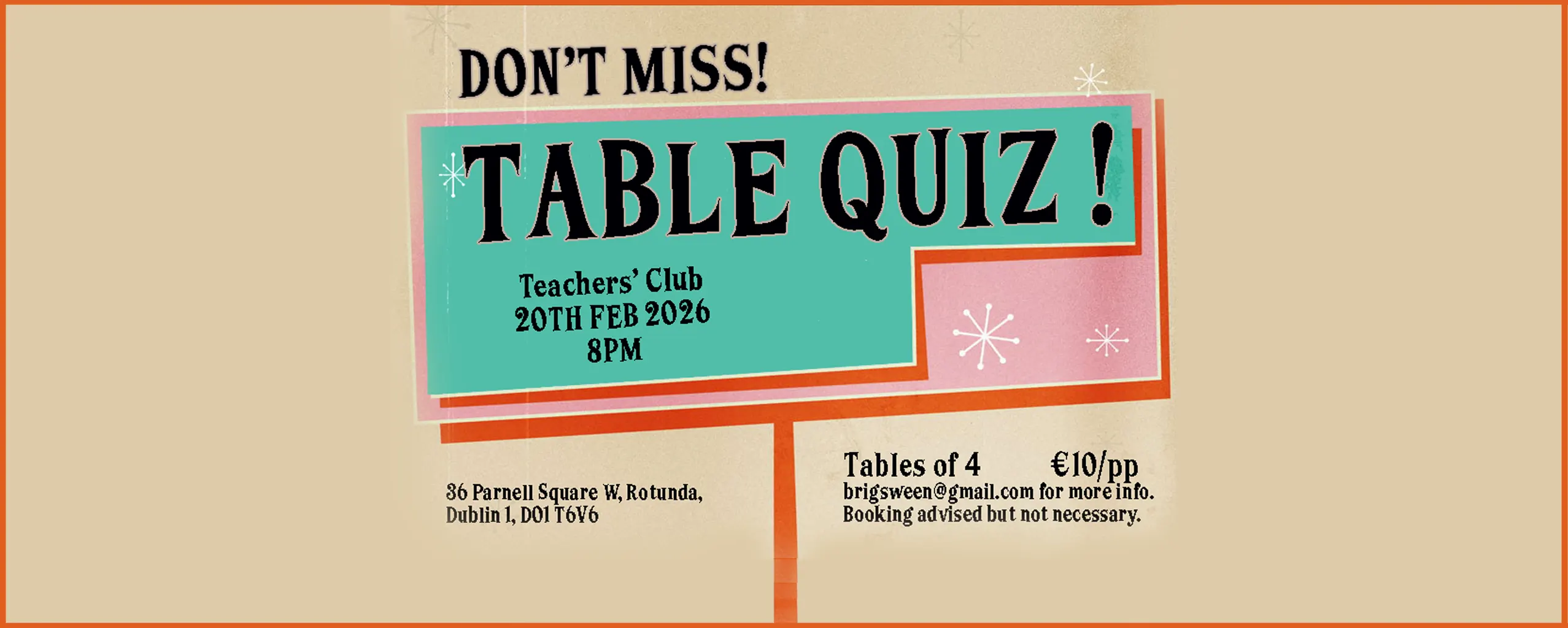 Table Quiz February 2026